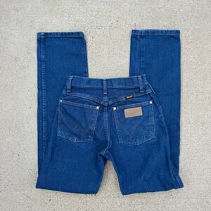 Y2K Wrangler 14MWZG Size 1x32 Cowboy Cut Slim Fit Wedgie Blue Jeans